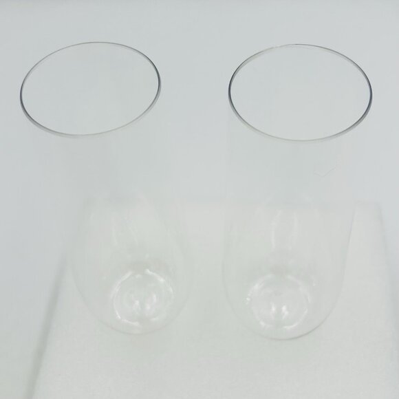 Clear Stemless Champagne Flutes Plastic 36 Pack - 9oz Glasses NEW - Picture 4 of 6